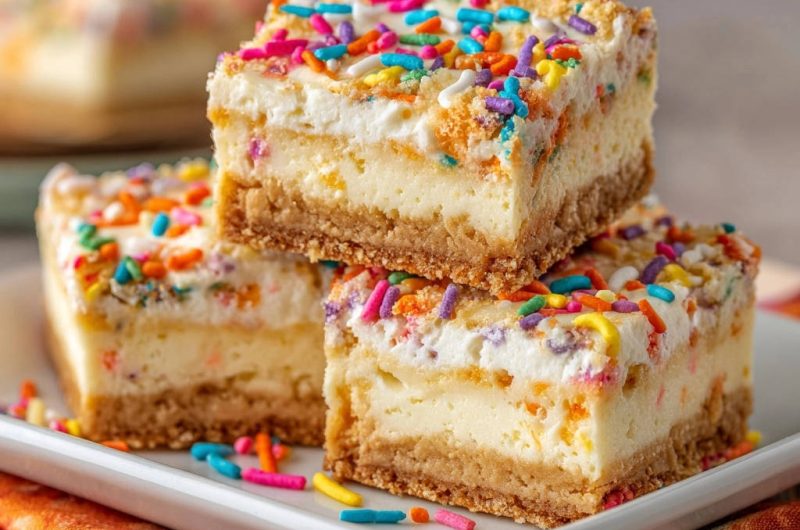 Funfetti Cheesecake Bars