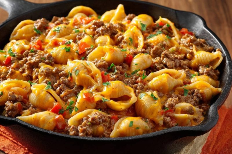 Cheesy Beef Shells
