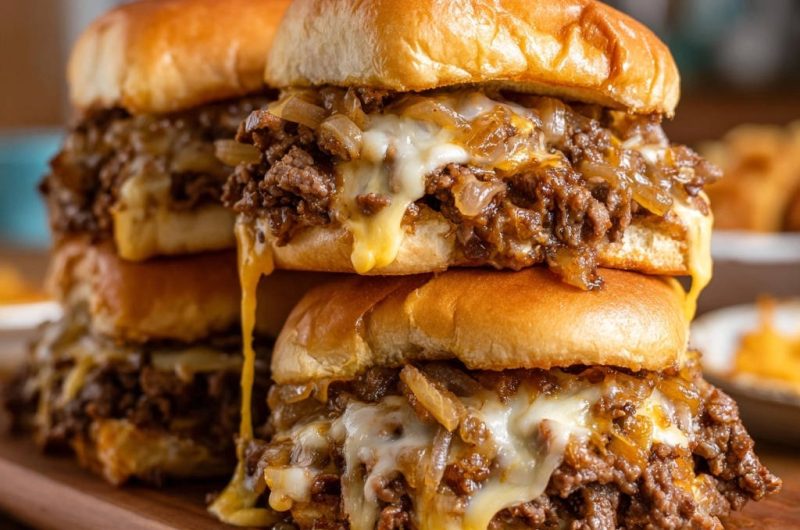 Cheesy Beef Sliders
