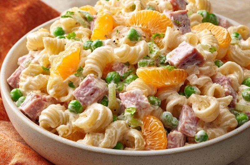 Ham Pea Pasta Salad