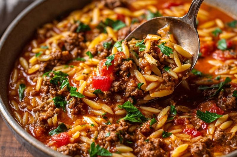 Beef and Orzo