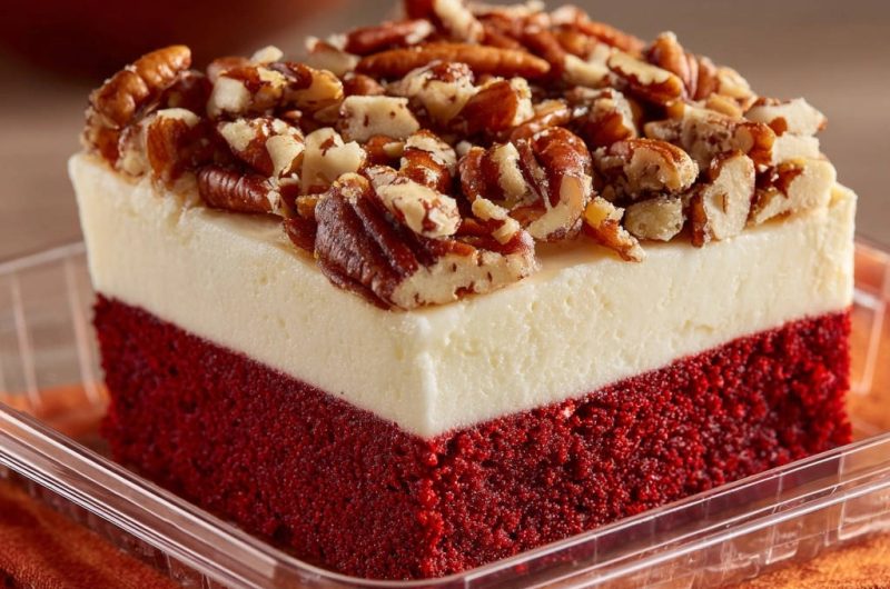 Red Velvet Pecan Bars