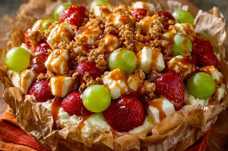Caramel Fruit Crumble