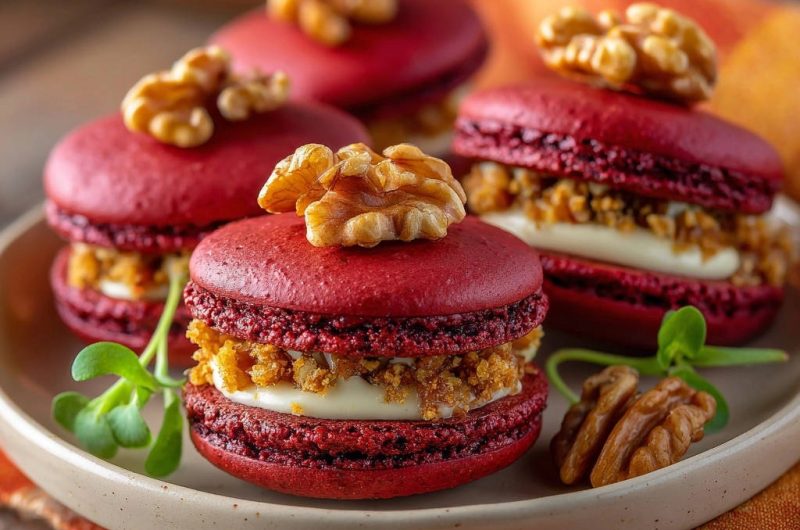 Red Velvet Macarons