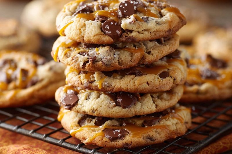 Salted Caramel Chocolate Chip Cookies