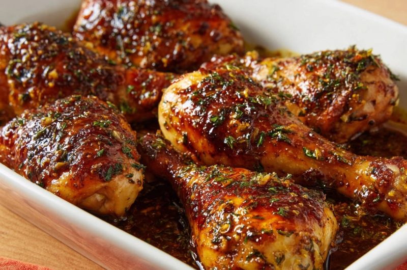 Sticky Herb Glazed Chicken