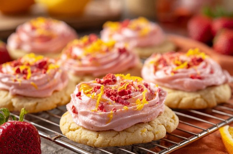 Strawberry Lemon Cookies