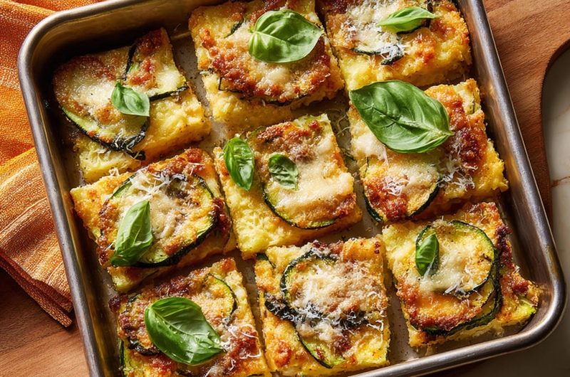 Zucchini Polenta Squares