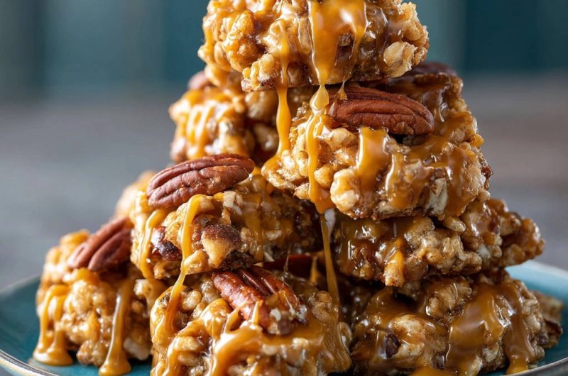Caramel Pecan Crunch Bites
