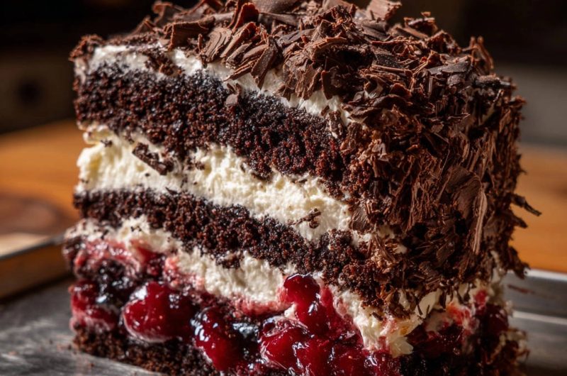 Chocolate Cherry Layer Cake
