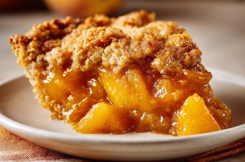 Peach Crumble Pie