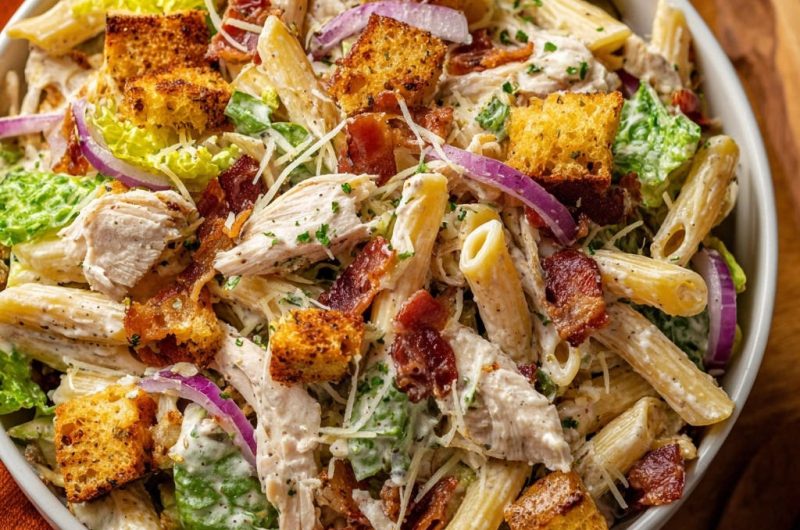Chicken Caesar Pasta Salad