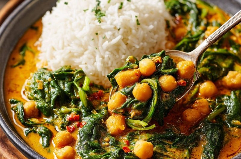Chickpea and Spinach Curry