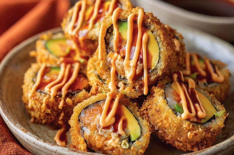 Crispy Fried Salmon Rolls