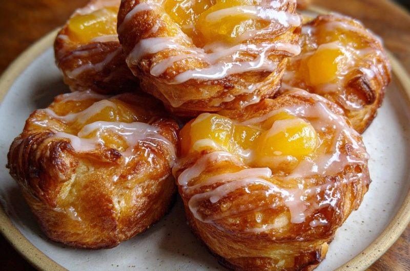 Golden Peach Pastries