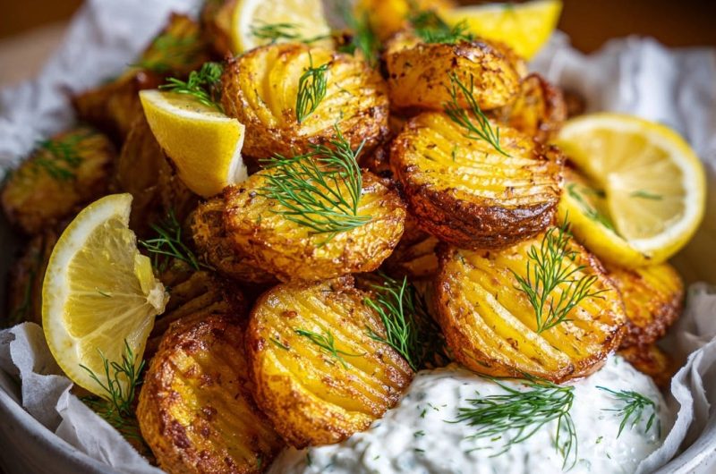 Crispy Hasselback Potatoes