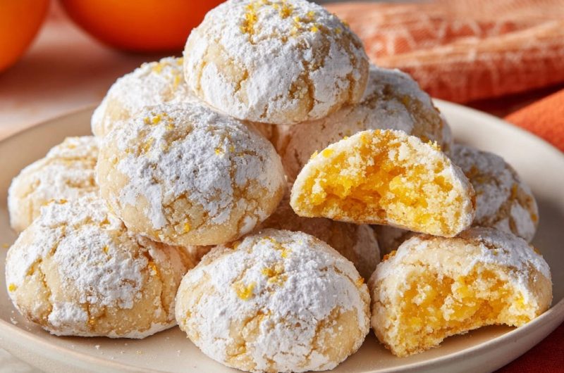 Orange Crinkle Cookies