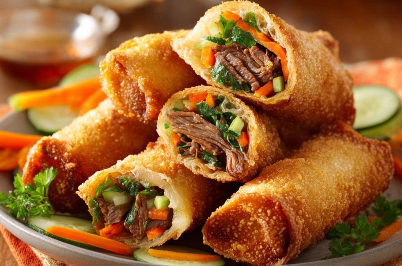 Beef Egg Rolls