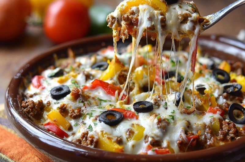 Cheesy Bell Pepper Bake