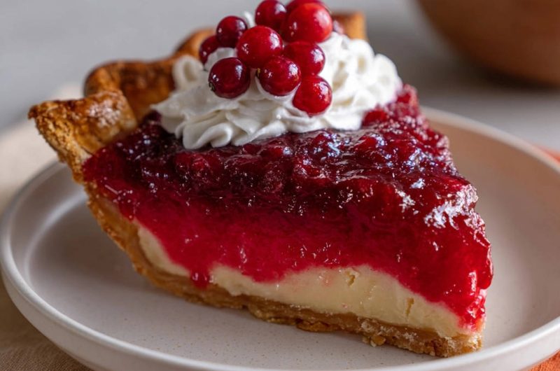Cranberry Cream Pie