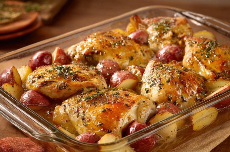 Herb Roasted Chicken and Potatoes