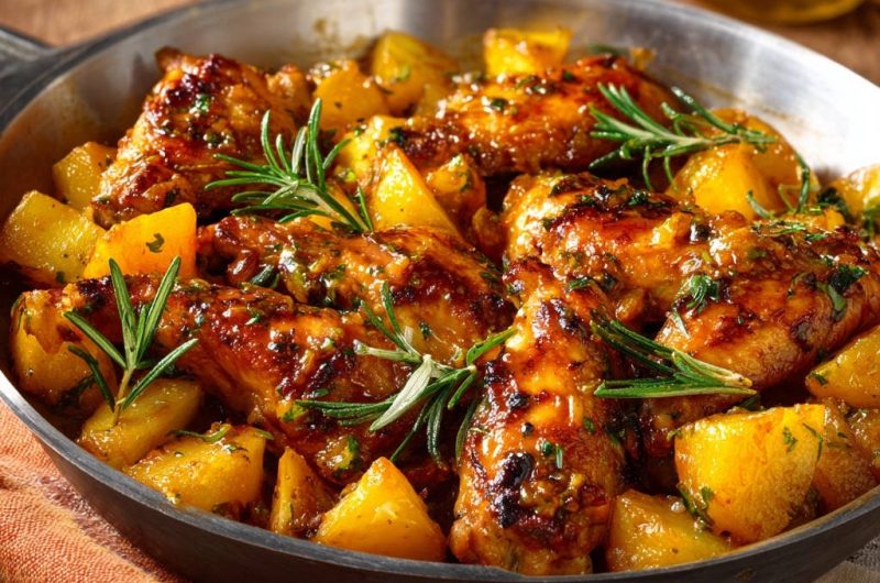 Rosemary Garlic Chicken Potatoes
