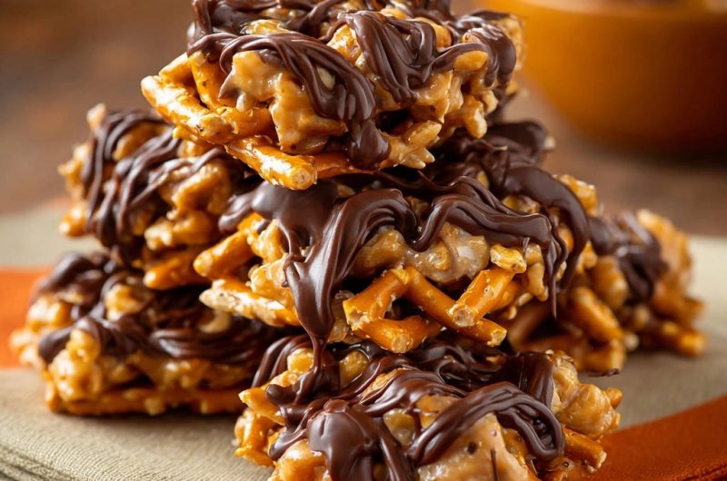 Peanut Butter Pretzel Clusters