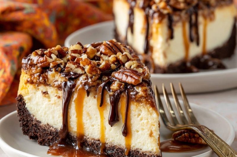 Pecan Caramel Cheesecake