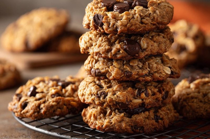 Chewy Oatmeal Chocolate Chip Cookies