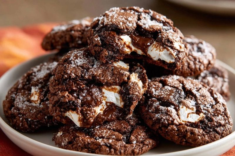 Chocolate Marshmallow Cookies