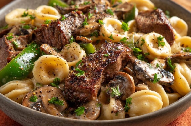 Steak and Mushroom Pasta