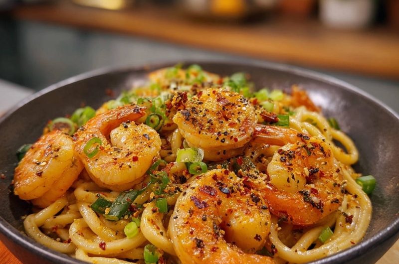 Garlic Chili Shrimp Udon