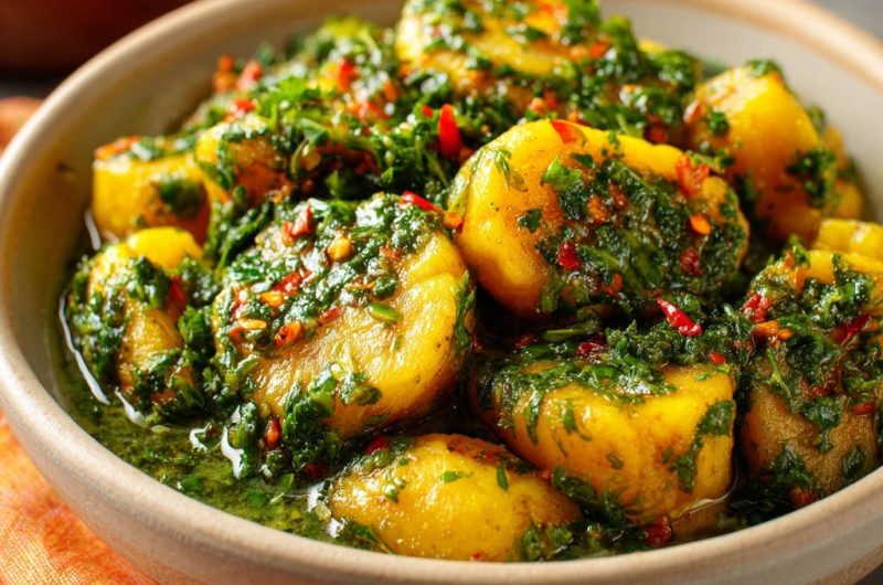 Garlicky Herb Potatoes