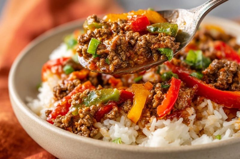 Ground Beef and Peppers