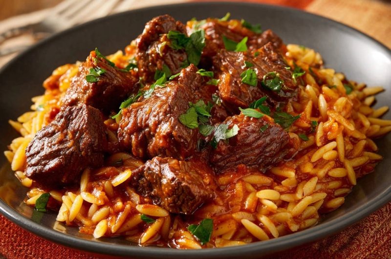 Beef Orzo Stew