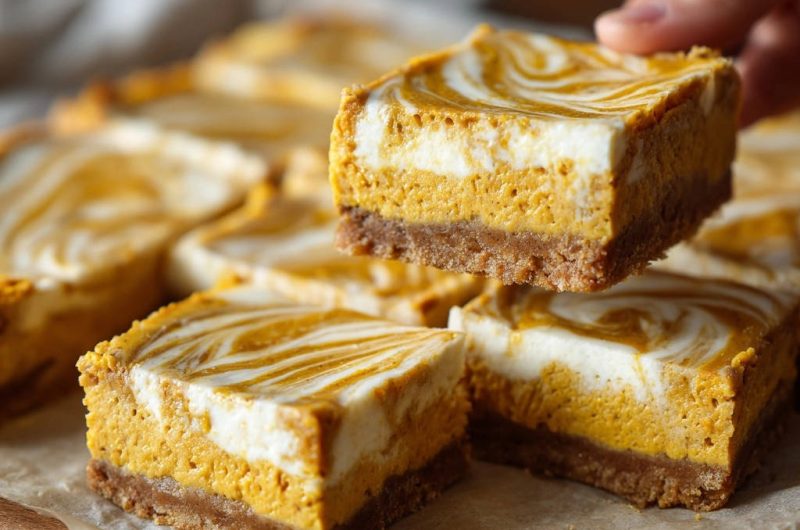 Pumpkin Cheesecake Bars