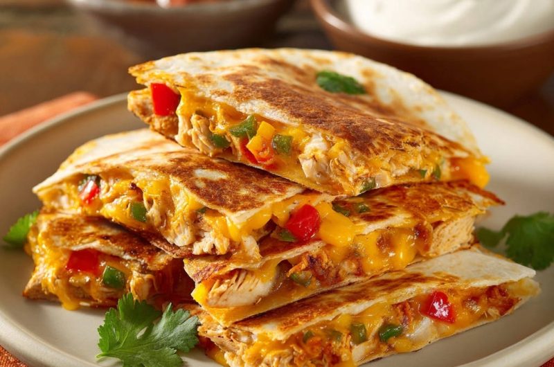 Chicken Veggie Quesadillas