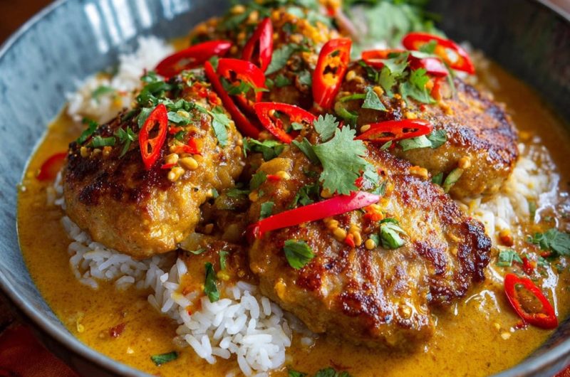 Golden Curry Chicken Patties