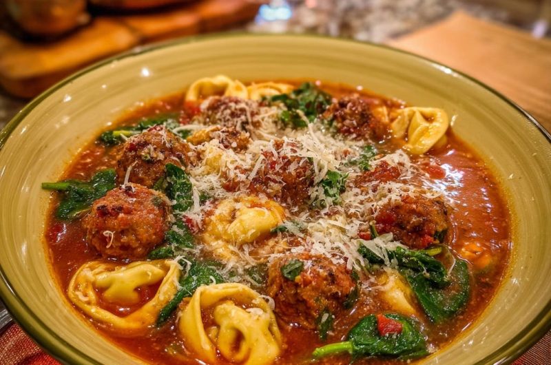 Meatball Tortellini Soup