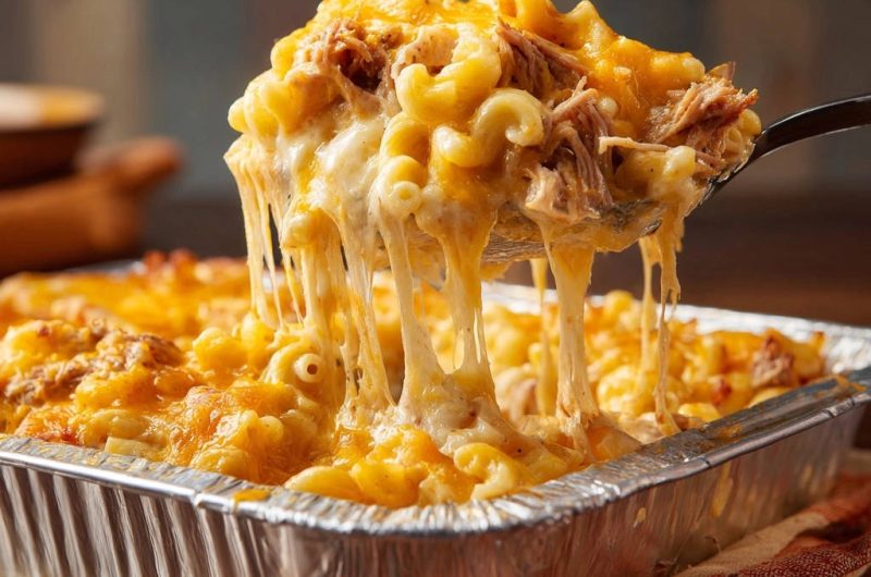 Pulled Chicken Mac & Cheese