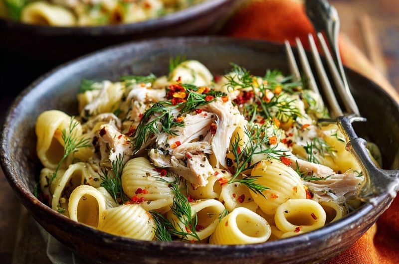 Shredded Chicken Pasta