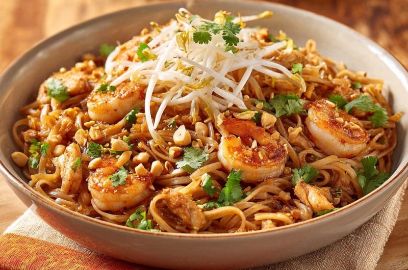Shrimp and Chicken Pad Thai