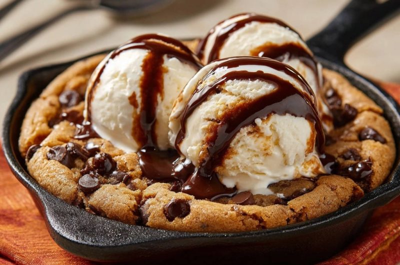 Skillet Chocolate Chip Cookie