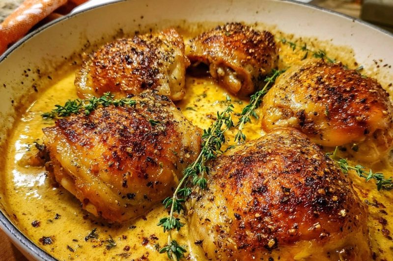 Creamy Herb Chicken Thighs