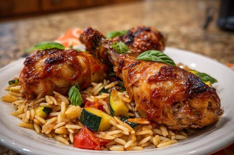 Sticky Glazed Chicken Drumsticks