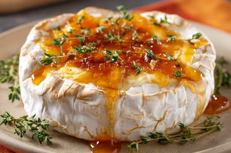 Apricot Honey Baked Brie