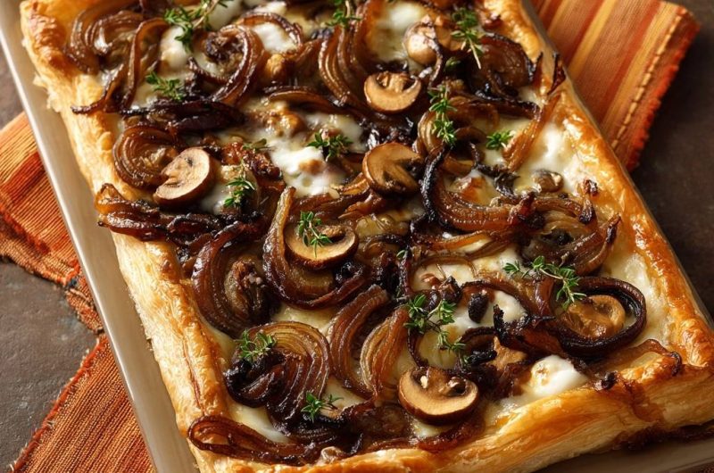 Caramelized Onion Mushroom Tart