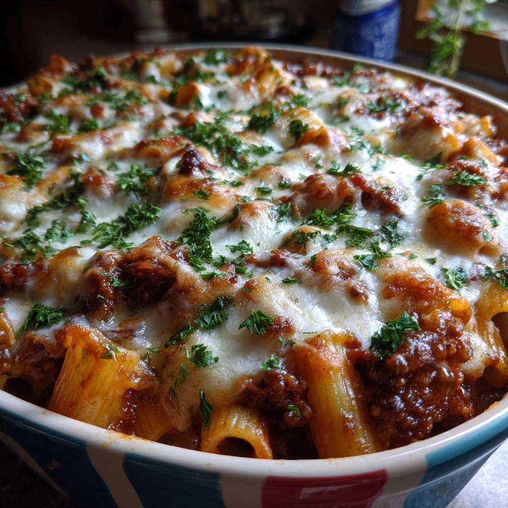 Beef Rigatoni Bake: Juicy & Saucy
