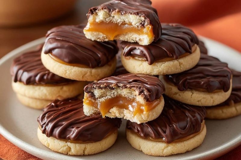 Caramel Shortbread Cookies