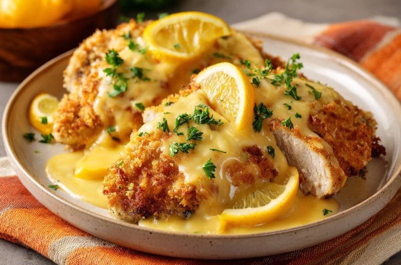 Crispy Lemon Cream Chicken